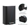 Kitchen Trash Can, Stainless Steel Garbage Can, Step On Trash Can with Quiet Close Lid & Inner Bucket for Kitchen Office - 4 of 4