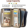 FATMOON Women’s Wallet - RFID Blocking Leather Wallet with Removable Wristlet Strap - Double Zip Card Holder for Everyday Use & Travel - 4 of 4