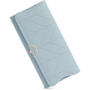 BEAFUP Leather Wallet for Women,Trifold Womens' RFID Blocking Wallet Clutch with Zipper Coin Pocket for Everyday Use, Travel & Business - 1 of 4