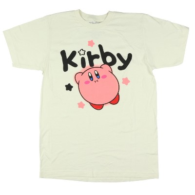 Seven Times Six Kirby T-Shirt Men's Video Game Series Short Sleeve Graphic Print Top Beige