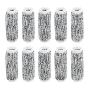 Unique Bargains Knitted Fabric Breathable Sports Finger Supporter Gray 10 Pcs - 1 of 3