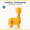 Costway Giraffe Bookcase for Kids 4-Tier Toy Storage Organizer with Open Storage Shelves - 3 of 4