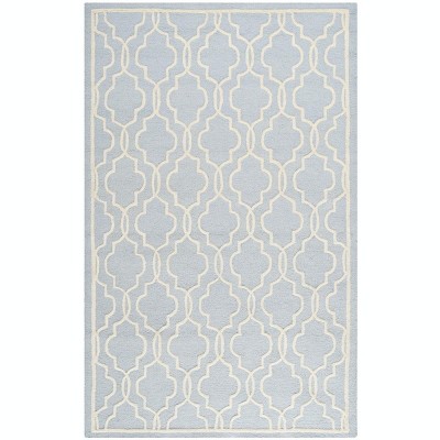 light blue/ivory
