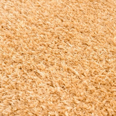 Hauteloom Faina Solid Gold Shag Rug Washable