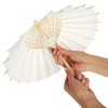 Juvale 6 Pack Small Parasol Paper Umbrellas for Decorations for Kids, Cocktail Party Decor, DIY Crafts, Sun Parasols Photo Props, White, 16 In - 4 of 4