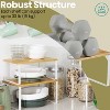 Cabinet Organizer Shelf, Set of 4 Kitchen Counter Shelves, Kitchen Storage, Spice Rack, Stackable, Expandable, Metal and Engineered Wood - 2 of 4