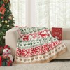 Snuggle Sac Soft Christmas Throw Blanket Knit Bed Blanket 50x60" - 3 of 4