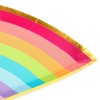 Blue Panda 72-Piece Disposable Dinnerware Set with Cups, Plates, Napkins for Rainbow Themed Birthday Party Decorations (Serves 24) - 4 of 4