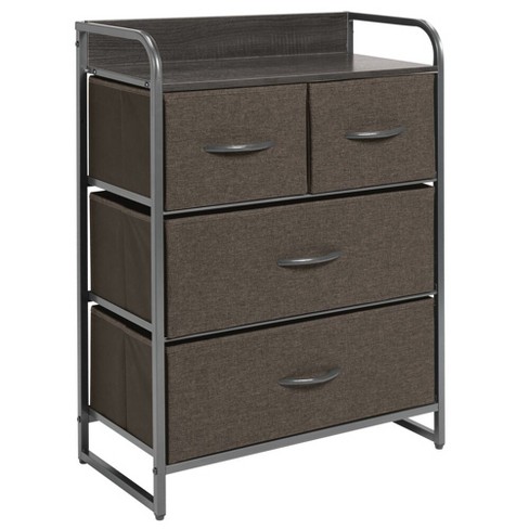 Mdesign Wide Dresser Storage Chest 4 Fabric Drawers Target