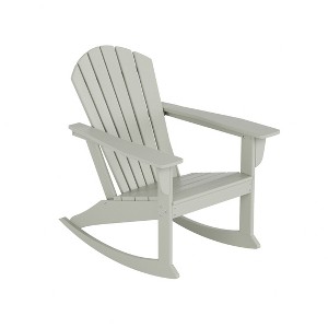 WestinTrends Outdoor Patio Poly Adirondack Rocking Chair Rocker - 1 of 4