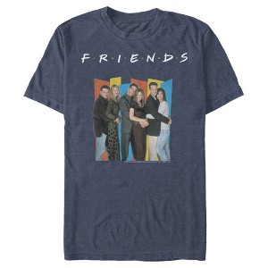 Men's Friends Group Geometric Pose T-Shirt - 1 of 3