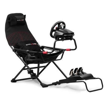 LUCKRACER Foldable Racing Simulator Cockpit, Compact & Flexible Supports All Steering Wheels & Pedals for PC