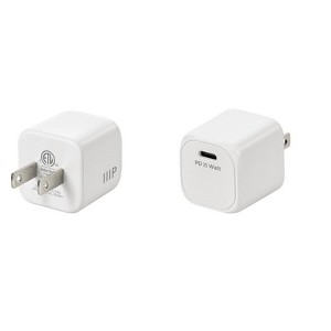 Monoprice 2 Pack 35W USB-C Mini Cubic GaN Charger, White - 1 of 4