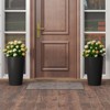 Costway 21" Tall Plastic Planters Set of 2 with Optional Drainage System for Front Porch - 2 of 4