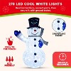 Joyfy Christmas Lights Outdoor, 3 Pcs 3D Collapsible Snowman Yard Lights with 270 LEDs for Garden Outdoor Christmas Decorations, Eve Night Decor - 2 of 4