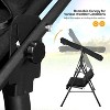 VINGLI Heavy Duty 550 LBS Upgraded 2 Person Outdoor Porch Swing with Stand, Adjustable Canopy Swing with Cushions and Steel Frame (Black) - 4 of 4