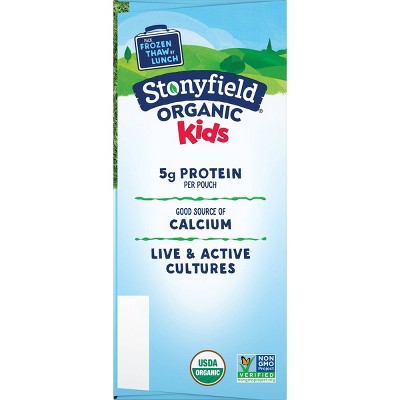 Stonyfield Organic Kids&#39; Strawberry Banana Yogurt - 4ct/3.5oz Pouches_1