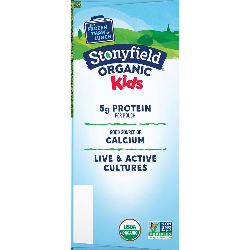 Stonyfield Organic Kids&#39; Strawberry Banana Yogurt - 4ct/3.5oz Pouches, 5 of 10