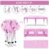 ORRD 10x20 Pop Up Canopy Tent with 6 Sidewalls, Instant Portable Gazebo for Outdoor Events, Beach & Parties,Pink - 2 of 4