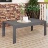 XINGHANZHENXUAN All-Weather Aluminum Outdoor Coffee Table, Modern Rectangle Patio Table for Patio, Balcony & Garden - 2 of 4