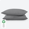 300 Thread Count Organic Cotton Percale Pillowcase Set by Bare Home - 3 of 4