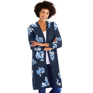 Woman Within Plus Size Perfect Cotton Duster - 1 of 4