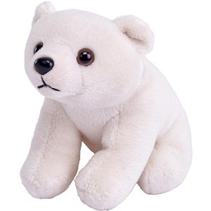 Wild Republic Pocketkins Eco Polar Bear Stuffed Animal, 5 Inches - 1 of 1
