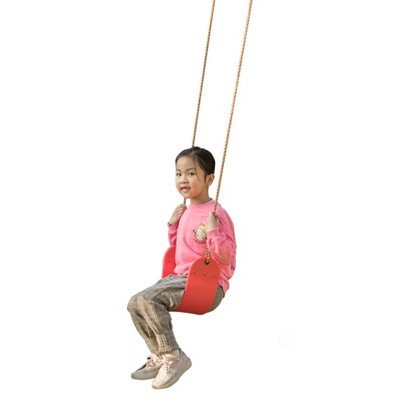 PLAYBERG Outdoor Playground Kids Heavy Duty Swing Seat, EVA Belt Swing with Rope for All Ages