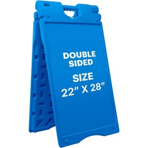 Jumbl A Frame Sandwich Board – 22 x 28" Display Sidewalk Sign with PVC Sign Protector - 1 of 4