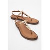 Marea - Cognac Brown Leather Flat Sandal (Women) | Forever & Always Shoes - 2 of 4