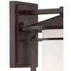Minka Lavery Modern Outdoor Wall Light Fixture Dorian Bronze 16 1/4" Etched Opal Glass for Post Exterior Barn Porch Yard Patio - 3 of 3