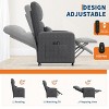 Power Recliner Chair, Adjustable Linen Electric Recliner with USB Port, Tall Back, Padded Seat & Side Pockets - 4 of 4