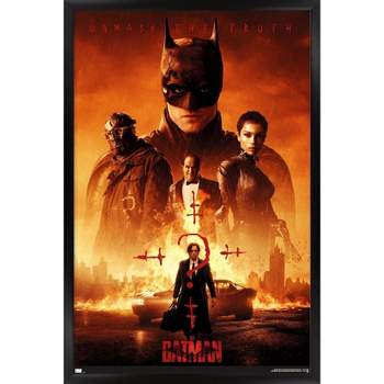Trends International DC Comics Movie The Batman - One Sheet Framed Wall Poster Prints