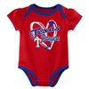 MLB Texas Rangers Infant Girls' 3pk White Bodysuit - 3 of 4