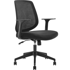 FURNIinspire Task and Office Chairs  Office Desk Chair, Swivel Wheels, and Seat-Slide Function, Black, 26"*27"*37" - 1 of 4