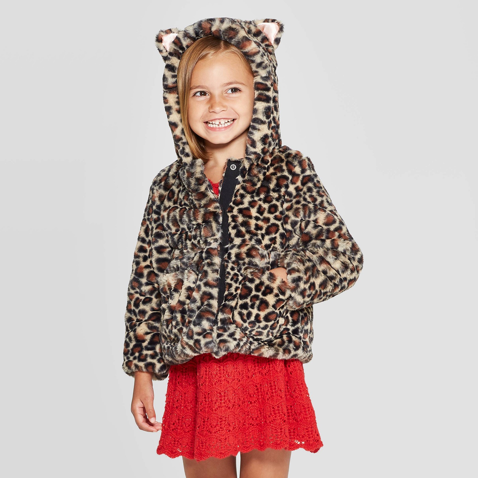 Target faux fur leopard hot sale coat