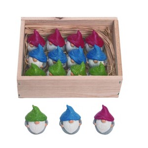 Transpac Resin 5 in. Multicolor Spring Gnomes In Box Set of 12 - 1 of 2