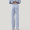 Anna-Kaci Active Women's Wide Leg Lounge Pants with Elastic Drawstring Waist - 4 of 4