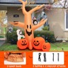 Tangkula 8FT Halloween Inflatable Decoration, Blow Up Dead Tree w/ Waterproof Air Blower Built-in LED Lights Holiday Decor w/ Ghost Owl Pumpkin - 4 of 4
