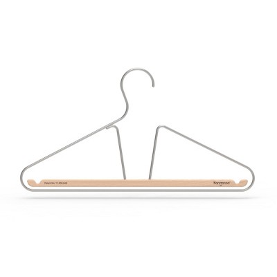 Kangaroo Hangers 10pk Alloy Clothes Hangers Gray