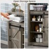 Farmhouse Floor Cabinet, Small Storage Cabinet with Adjustable Shelf - 3 of 4