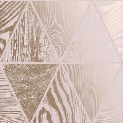 Geo Grain Blush Pink and Rose Gold Geometric Paste the Wall Wallpaper