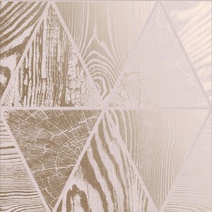 Geo Grain Blush Pink and Rose Gold Geometric Paste the Wall Wallpaper - 1 of 4