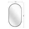 Lyngins Bathroom Mirrors,Oval Wall Mirrors,4mm HD Glass Mirrors,Aluminum Alloy Anti-rust Vanity Mirrors for Bathroom,Bedroom - 3 of 4