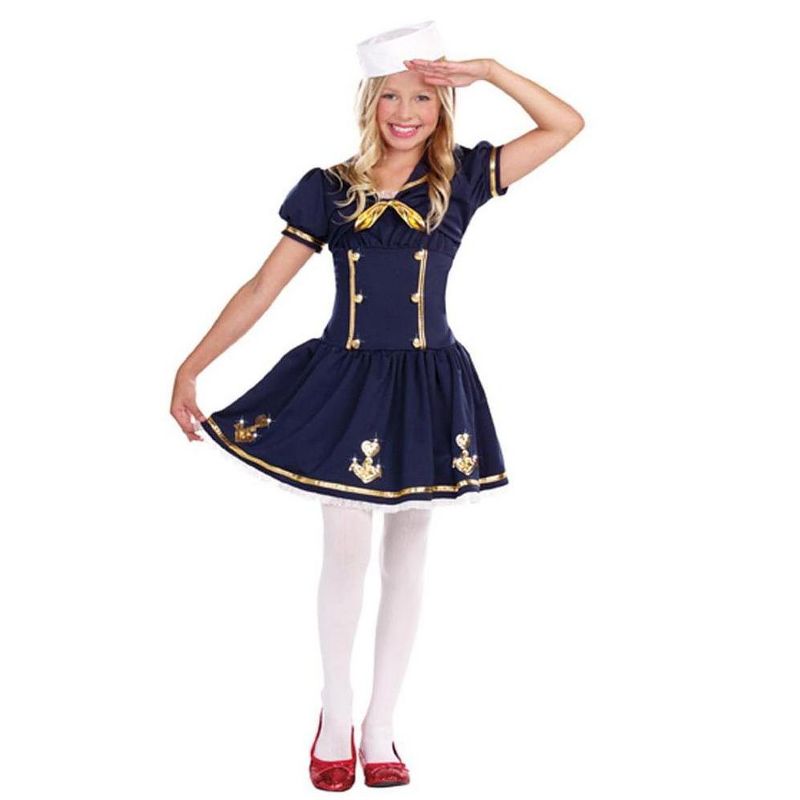 Sweetie On Deck Sailor Dress Costume Child, 1 of 2