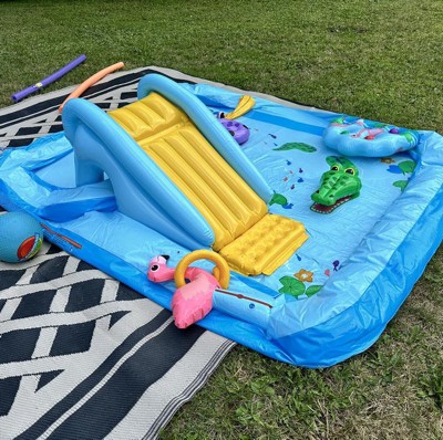 Intex Inflatable Jungle Adventure Play Center With 100 Plastic Ball Pit Balls