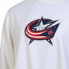 NHL Columbus Blue Jackets Women's White Long Sleeve Fleece Crew Sweatshirt - 3 of 3
