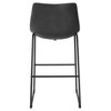 Set of 2 Laslo Modern Upholstered Faux Leather Barstools - Saracina Home - 4 of 4
