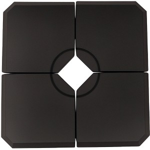 Aghana Digitals 4-Piece HDPE Offset Umbrella Base Weights, 264lb Capacity, Water/Sand Fillable, - 1 of 4