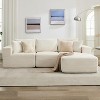 108" Modular Sectional Sofa, L-Shaped Cloud Couch with 67.5" Chaise, Reversible Left/Right Facing, Deep Seat Corduroy Sofa,No Assembly - 2 of 4